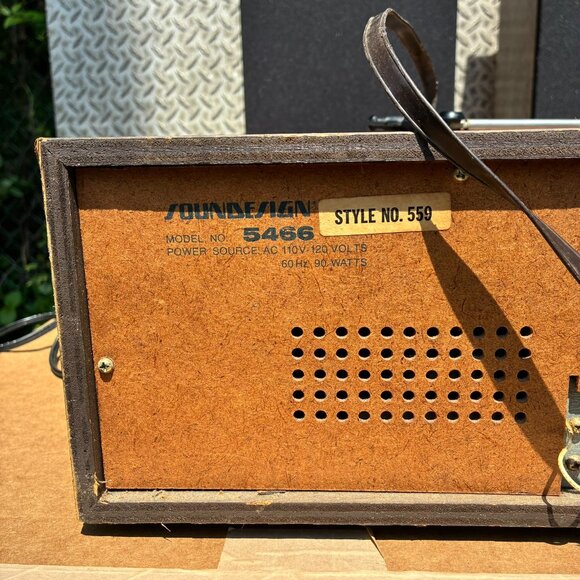 Vintage Soundesign 5466 AM/FM Stereo Receiver 8-Track Tape Player Tested Works - Picture 11 of 14